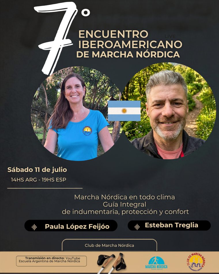 Paula López Feijóo y Esteban Treglia — Marcha Nórdica en todo clima